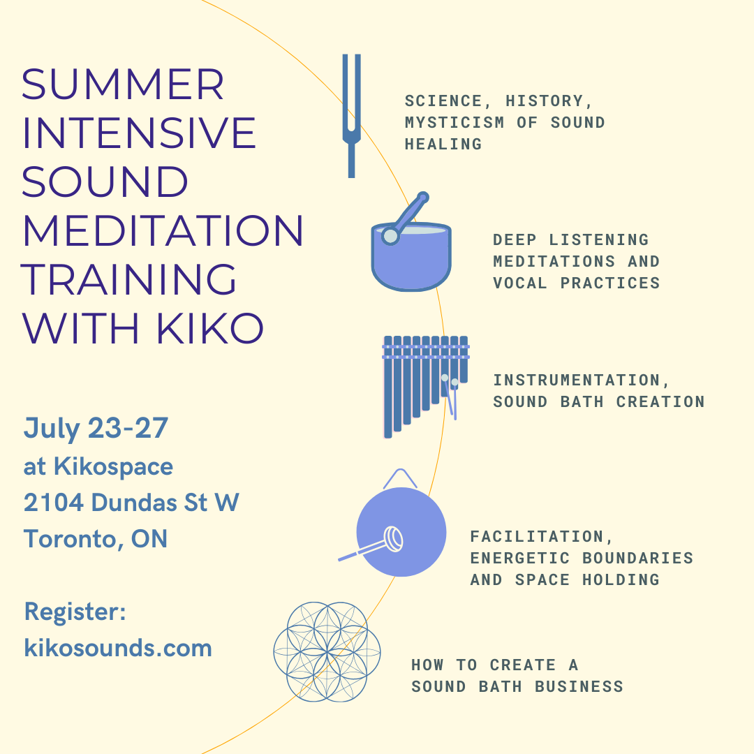 Sound Meditation Training 33 hour certification - July 23-27, 2025