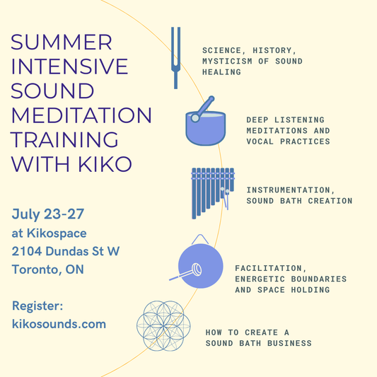 Sound Meditation Training 33 hour certification - July 23-27, 2025